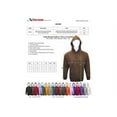 thumbnail image 3 of Adult Hooded Pullover Fleece Sweatshirt 80% Coton / 20% Polyster, 330g/11oz HEAVY WEIGHT, 3 of 5