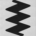 thumbnail image 1 of Ahgly Company Machine Washable Indoor Square Transitional Light Black Area Rugs, 4' Square, 1 of 7