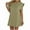 Army Green, variant on JIUKE Mini Dresses for Women Short Sleeve Solid Color Tank Dress Casual Flowy Pleated Summer Sundresses