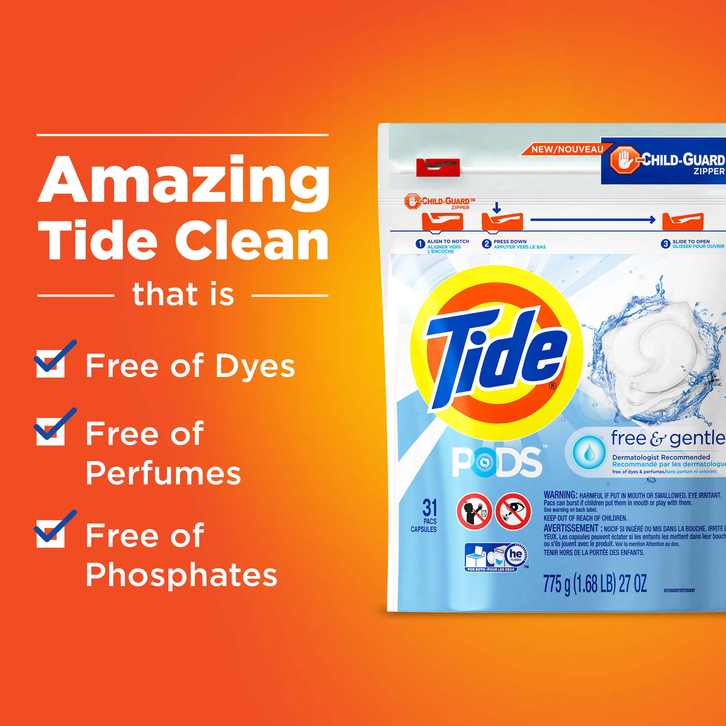 Tide Pods Free & Gentle, 42 Count photo 5