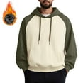 thumbnail image 2 of Yiaimeir Unisex Casual Pullover Hoodie Long Sleeve Raglan Sweatshirt Soft Comfortable Drawstring Hooded Top for Everyday Wear, 2 of 4