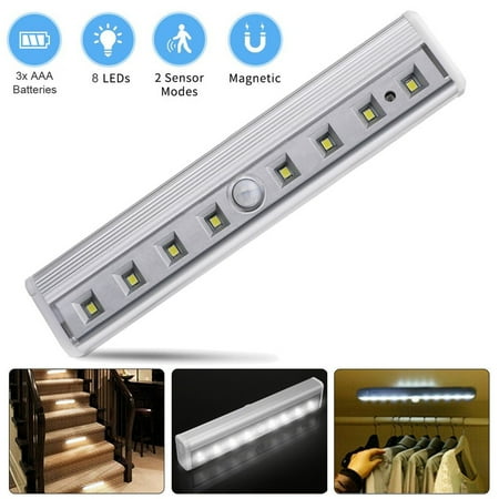 

Mittory 8LED Induction Lamp Wireless PIR Motion Sensor Light for Cabinet Wardrobe sale