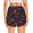 thumbnail image 2 of Lsque Colorful Pumpkin Faces Printed Women's Running Shorts with Liner Pockets,Elastic Quick Dry Workout Athletic Gym Yoga Shorts,Womens High Waist Shorts-Small, 2 of 9