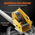 thumbnail image 3 of VEVOR Confined Space Tripod Kit Rescue Tripod Fall Arrest 5-8 ft Legs 2600 lbs, 3 of 9