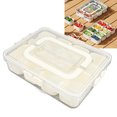 thumbnail image 4 of YAHHU Portable Snackle Box Container 8 Compartment Clear Snack Platters Divided Serving Tray with Lid and Handle for Candy Veggie Fruit Nuts Fridge Organizer, 12.6 in / 32 cm Rectangle Shape, 4 of 10