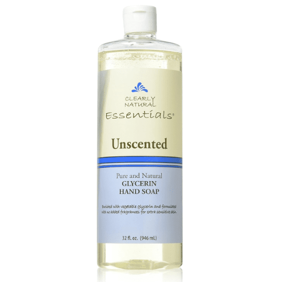 Clearly Natural Liquid Glycerine Hand Soap, Unscented, 32 Oz, 2 Pack