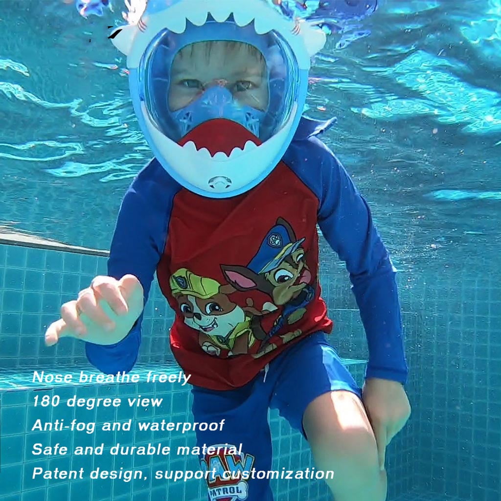 Details about   Full Face Snorkel New Kids Cartoon Swimming Mask Boys Girls Underwater Scuba 