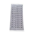 thumbnail image 4 of Etiquetas para apilar pesas, pegatinas para discos de pesas para culturismo, entrenamiento de fuerza 5 kg de plata, 4 of 8