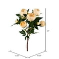 thumbnail image 2 of Vickerman 23" Contemporary Fabric Artificial Peony Spray in Beige, 2 of 2
