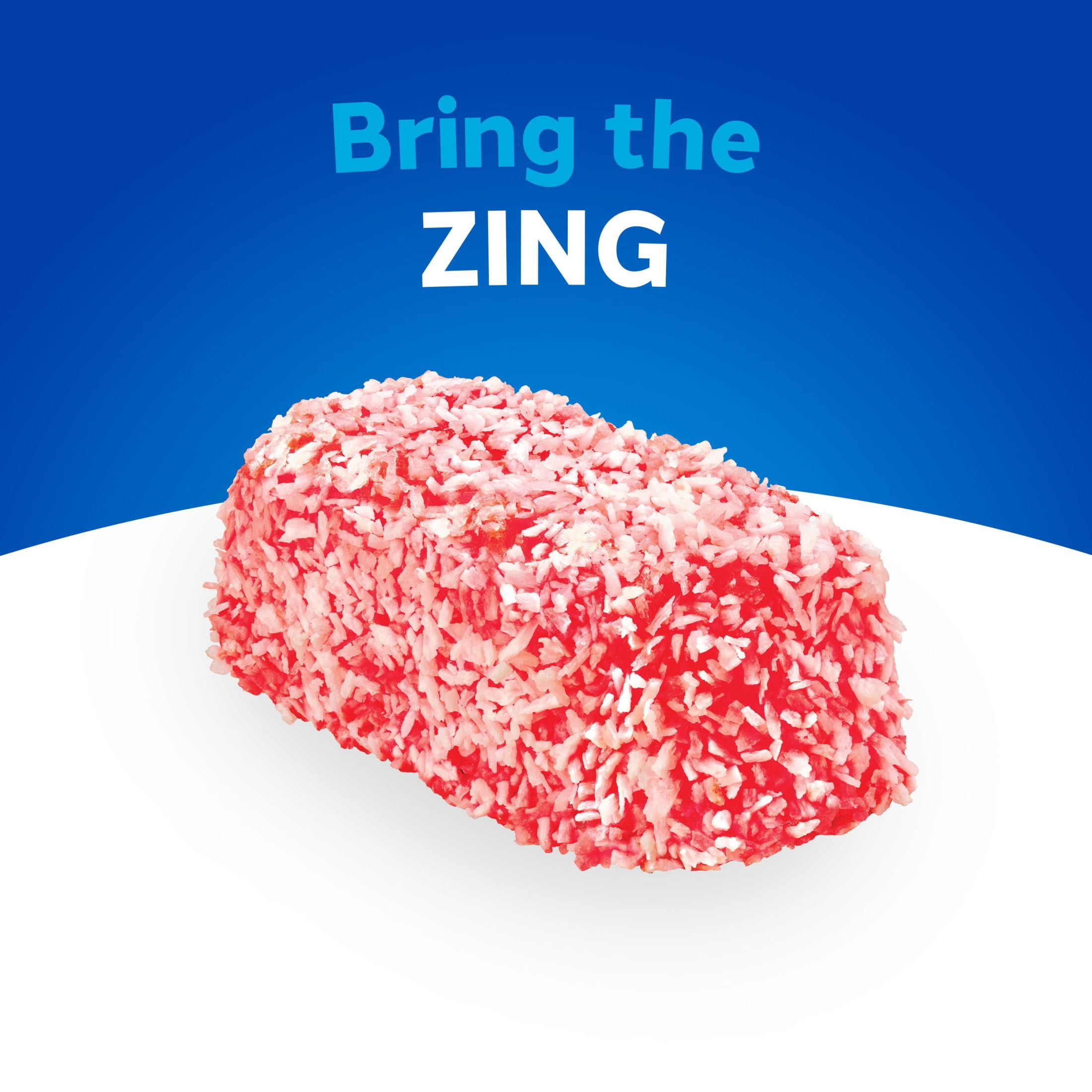 Hostess Zingers Snack Cakes, Raspberry Artificially Flavored Cake, 13.4 oz Box (10 Snack Cakes)