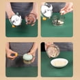 thumbnail image 3 of Jinsinto Mini Onion Cutter, Manual Onion Chopper, Onion Chopper, Multi-Function Chopper with Cord, Easy to Clean (White), 3 of 5