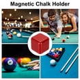 thumbnail image 7 of Uxcell Billiard Magnetic Chalk Holder Aluminum Pool Chalk Holder Billiards Cue Chalk Tip Case Red, 7 of 7