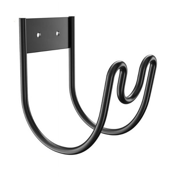 Garden Hose Metal Holder - Wall Mounted Water Hose Holder - Hose Hanger for Water Hose Extension Cor Black Metal