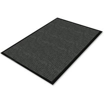 Genuine Joe Ribbed Indoor Wiper Mat - Warehouse, Indoor - 72" Length X 48" Width - Vinyl, Polypropylene -