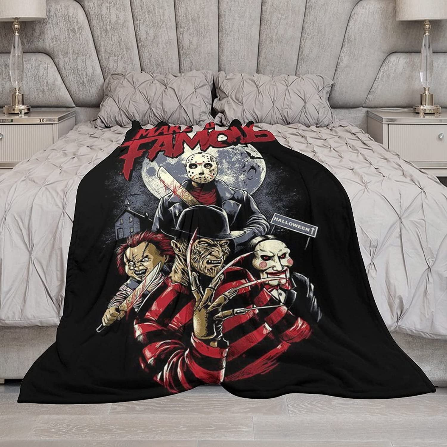 Horror movie throw blanket clearance