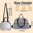 thumbnail image 3 of Insulated Lunch Bags for Women Men with Adjustable Shoulder Strap,AILKIN Large Lunch Box Tote Leakproof Cooler Reusable Thermal Lunch Bags for Women,Adults,School,Work,Office,Picnic,Stripe, 3 of 7