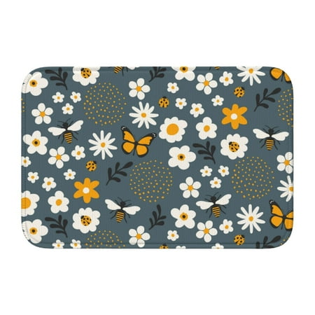 

Adjustable Apron - Bib Apron for Men Women Flowers and Bee Waterproof Chef Aprons for Kitchen Gardening Cooking