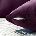thumbnail image 5 of Knubmt 2 Pcs Decorate Soft Velvet Throw Pillow Covers Solid Square Pillow Cases Cushion Covers for Sofa Car Office Living Room, 16x16inch, 5 of 7