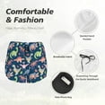 thumbnail image 6 of Lsque Dinosaur Printed Women's Running Shorts with Liner Pockets,Elastic Quick Dry Workout Athletic Gym Yoga Shorts,Womens High Waist Shorts-Large, 6 of 9