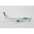 thumbnail image 3 of Boeing 737-800 Commercial Aircraft "Utair" White with Blue Tail Stripes 1/400 Diecast Model Airplane by GeminiJets, 3 of 4