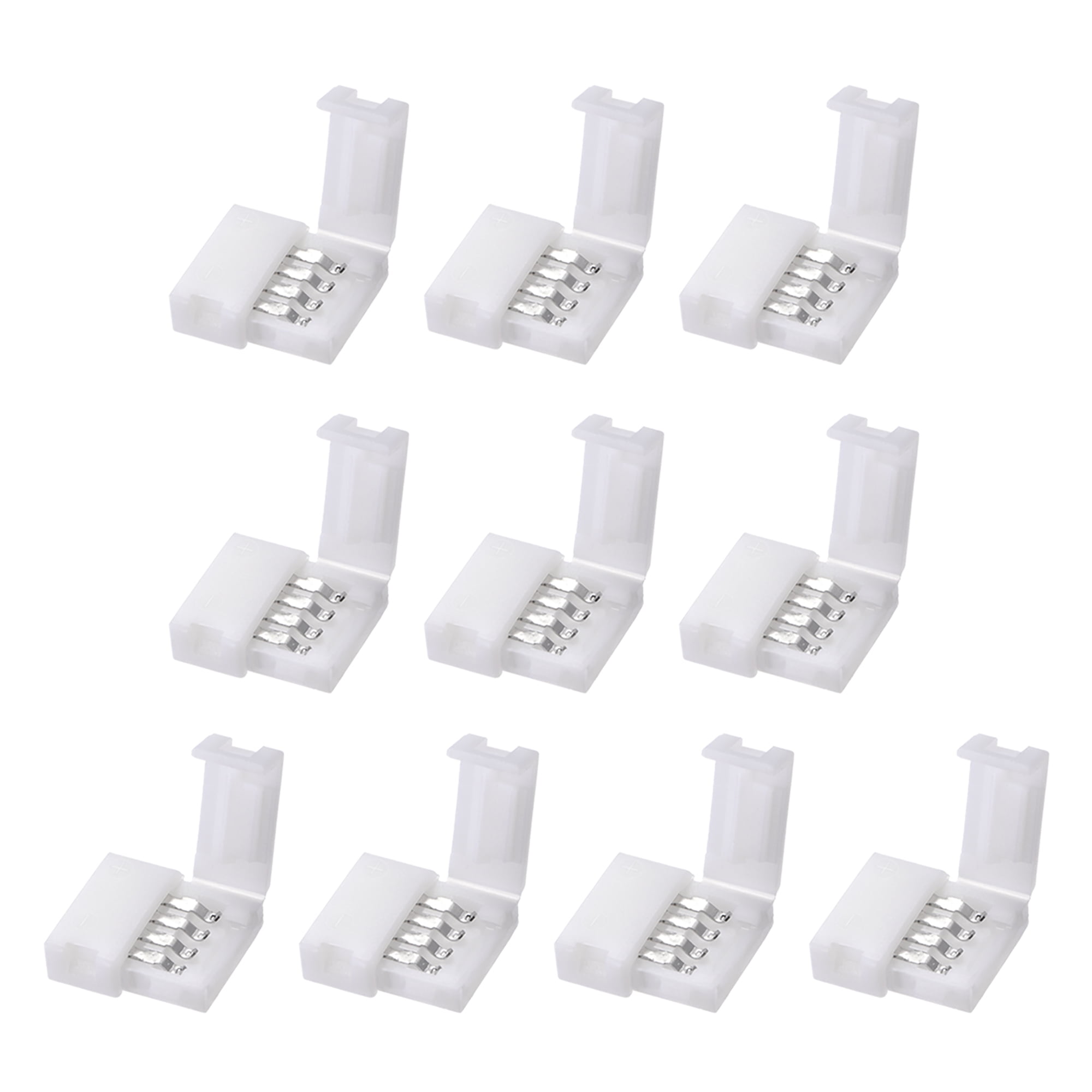 10pcs Strip to Wire Connector for 10mm Waterproof LED Strips Lights RGB 5050 4Pin LED Strip Connectors 