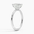thumbnail image 4 of Dash Jewelry 14K White Gold Plated Ring for Gift - Cushion Cut 1.9 Ct Prong Set Moissanite Engagement Ring - Solitaire Engagement Ring for Women's - 60th Wedding Gifts for Couple, 4 of 7
