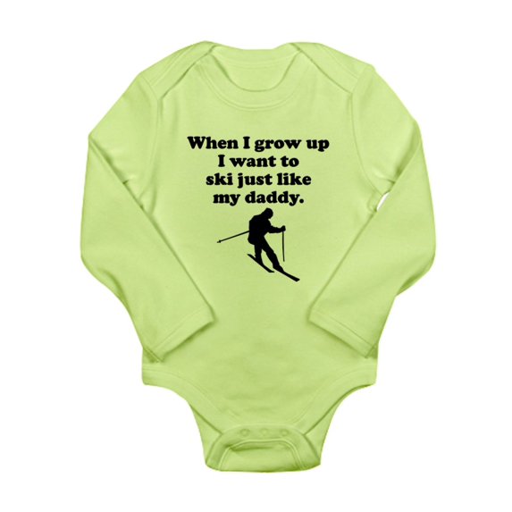 CafePress - Ski Like My Daddy Body Suit - Long Sleeve Infant Bodysuit