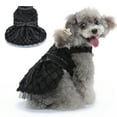 thumbnail image 5 of Dog Dress Puppy Skirt Dog Princess Dresses Wedding Lace Edge Dress Luxury Bow Dog Dresses Costume for Small Dogs Girl Cat, 5 of 8
