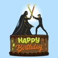 thumbnail image 2 of Men's Star Wars Happy Birthday Duel Cake Graphic T-Shirt, 2 of 4