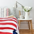 thumbnail image 7 of Tirrinia US Flag Patriotic Sherpa Throw Blanket, Super Cozy Fleece Blanket, Reversible for Bed or Couch, US Flag Print, 50" x 60", 7 of 7