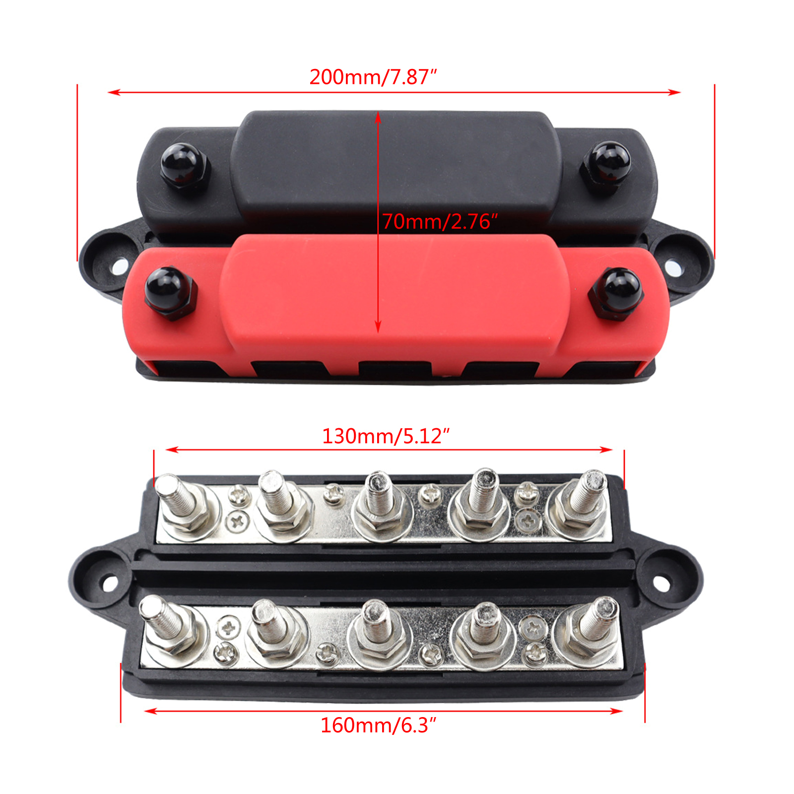 Bus High Current Wiring Junction Block Car Pickup Trailer Power Distribution Terminal Block