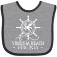 thumbnail image 3 of Inktastic Virginia Beach VA Nautical Boys or Girls Baby Bib, 3 of 4