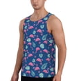 thumbnail image 3 of Rocae Plants And Flamingos for Men's Workout Tank Top Men's Running Tank Top Dry Fit Athletic Workout Tank TopsX-Large, 3 of 9
