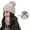 Pink-4PCS, variant on Women Winter Hat Set of 4 , Winter Beanie with Buttons Scarf Facial Cover and Touch Screen Gloves Fleece Lining Kint Hat