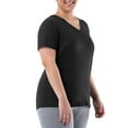 thumbnail image 4 of Athletic Works Womens Plus Active Core Short Sleeve V-Neck Tee 2-Pack, 4 of 10