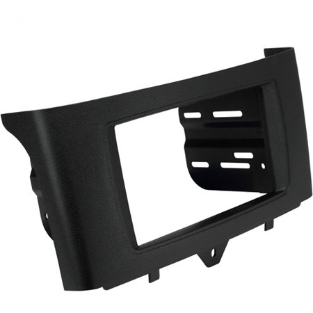 SCOSCHE ST2431B - 2011 and up Smart For Two ISO Double Din and Din with Pocket Mounting Dash Kit for Car Radio / Stereo Installation (Black)
