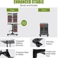 thumbnail image 4 of Folding Chair Rack, 800 LBS Capacity, Dual-Layer Chair Storage Dolly for 84 Chairs, with PVC Lock Wheels with PVC Lock Wheels, 4 of 6