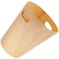 thumbnail image 6 of GOOHOCHY Beige Wooden Desktop Trash Can with Japanese Minimalist Design Large Capacity for Home and Office Use, 6 of 8