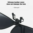 thumbnail image 5 of Fashion Glasses Clip-on Sunglasses Silicone Clip Polarized Lens Anti-UV Safety Driving Anti Glare 3 Color Choice, 5 of 9