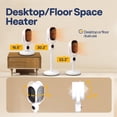thumbnail image 4 of Calentador eléctrico VIVOHOME 1200W PTC Ceramic 3D oscilante, 4 of 7