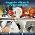 thumbnail image 3 of Retractable Fuel Hose Reel with Refueling Nozzle, 1" x 32ft Spring Driven Diesel Hose Reel 300 PSI Industrial Auto Swivel Heavy Duty Steel Construction Reel for Ship Vehicle Tank Truck, 3 of 8