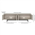 thumbnail image 5 of Pemberly Row Transitional 70" Alder White MDF/PVC/Metal TV Stand, 5 of 7