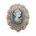 thumbnail image 4 of Broche vintage de mujer, broche de perla, broche de moda de mujer, broche de plata antigua, joyería de lujo real vintage, regalo de cumpleaños, 4 of 4