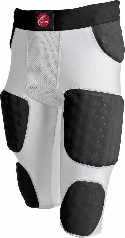 Cramer Hurricane 7 Pad Football Girdle, White, 2XLarge