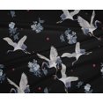thumbnail image 4 of oneOone Polyester Lycra Fabric Dot|Floral & Stork Bird Fabric Prints By Yard 56 Inch Wide, 4 of 4