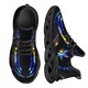 thumbnail image 1 of Zapatillas de deporte con cordones de estilo moderno con estampado de hojas de marihuana en degradado para mujer, zapatos planos transpirables e informales, 1 of 6