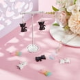 thumbnail image 3 of 1 Box 40Pcs 4 Colors Cats Charms Pet Charm Resin Plastic Black White Blue Rainbow Colorful Cute Animal Kitten Charm for DIY Jewelry Making Charms DIY Keychain Bracelet Earrings Necklace Crafting, 3 of 5