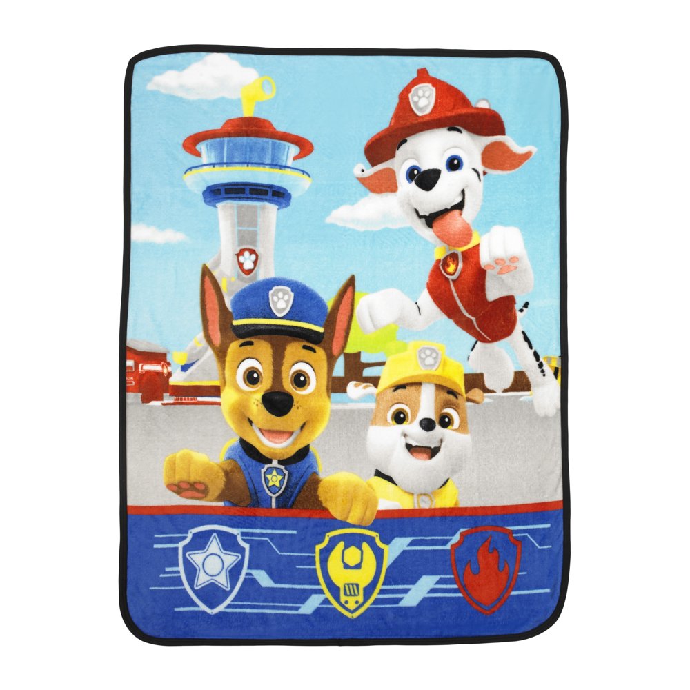 PAW Patrol Kids Microfiber Bedding Plush Silky Soft Throw, 40"x50