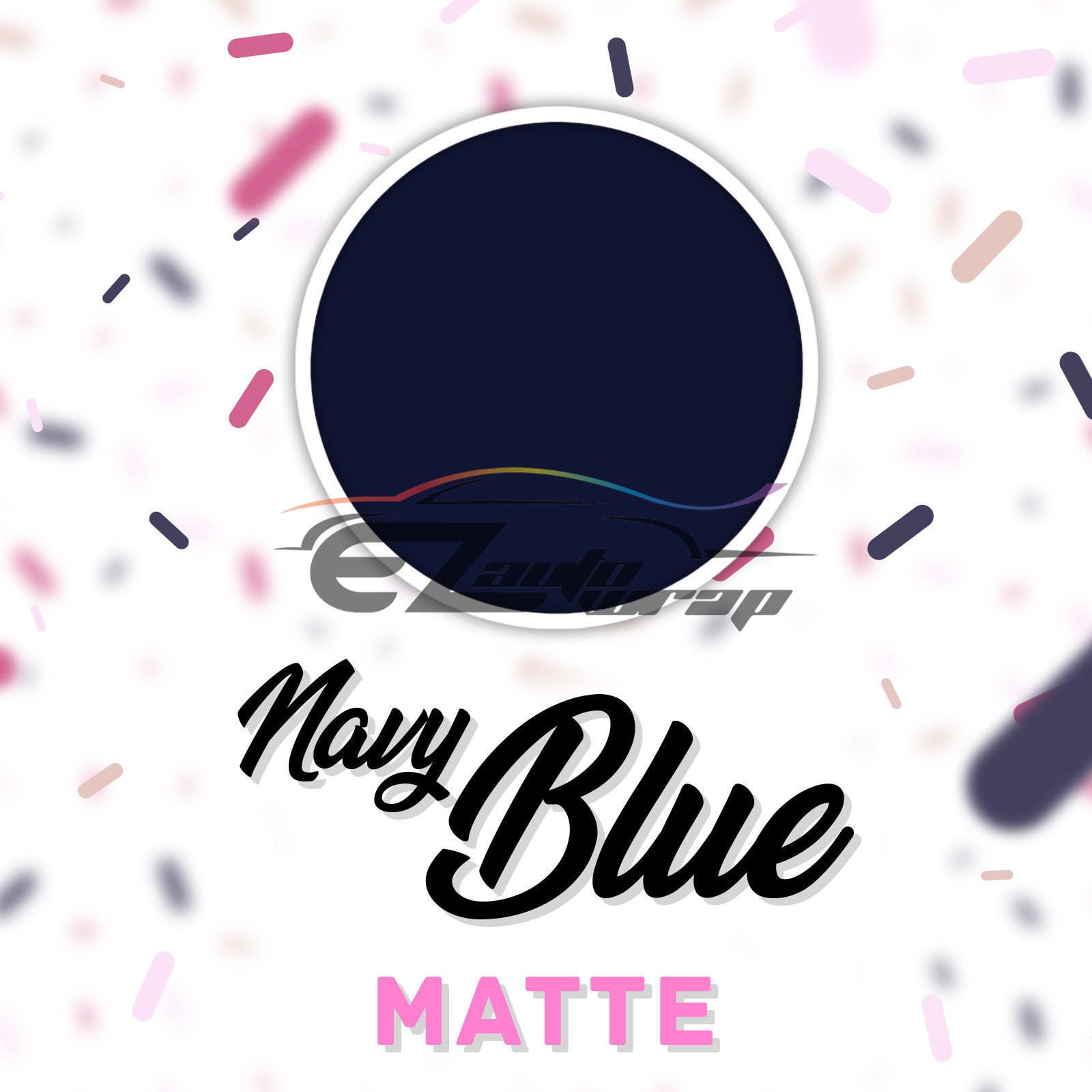 ESSMO Navy Blue Matte Solid Heat Transfer Vinyl HTV Sheet T-Shirt 20" Wide Iron On Heat Press DP24 20"x96"