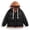 Black, variant on Puffer Mens Big and Tall Jackets Quilted Beige Zip Up Jacket Warm Winter Faux Two Piece Outerwear